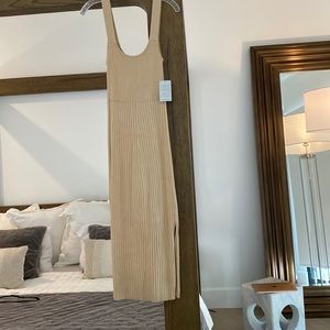 NWT WAYF Suze Small Khaki Knit Dress